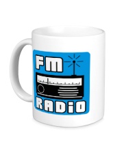 Керамическая кружка FM radio