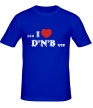 Мужская футболка «I Love DnB» - Фото 1