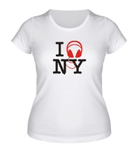 Женская футболка I love new york