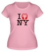Женская футболка «I love new york» - Фото 1