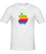 Мужская футболка «Apple Logo 1980s» - Фото 1