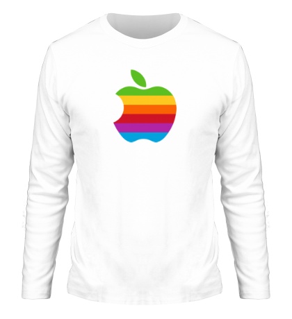 Мужской лонгслив «Apple Logo 1980s»