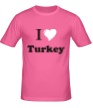 Мужская футболка «I love turkey» - Фото 1