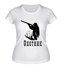 Женская футболка Охотник на охоте