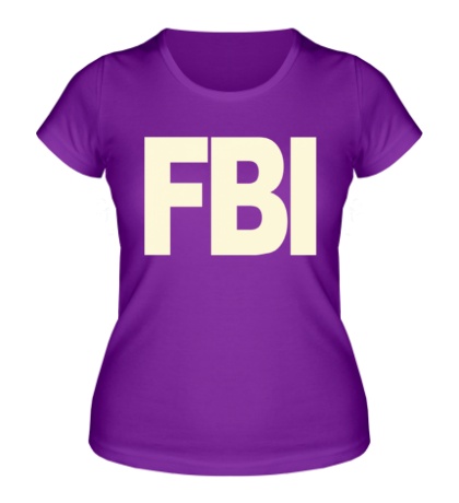 Женская футболка «FBI Glow»
