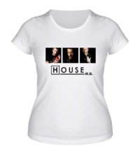 Женская футболка House MD: Poster