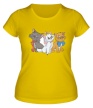 Женская футболка «Коты аристократы» - Фото 1