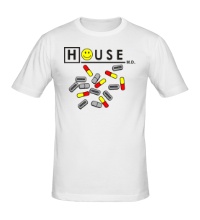 Мужская футболка House MD: Smile Pills