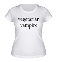 Женская футболка Vegetarian vampire