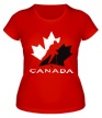 Женская футболка «Canada Hockey» - Фото 1