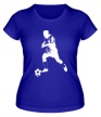 Женская футболка «Футболист с мячом» - Фото 1