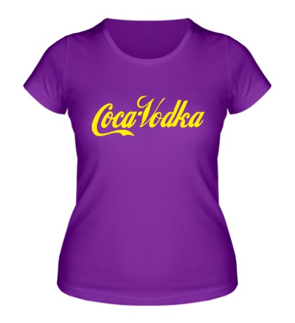 Женская футболка «Coca-Vodka»