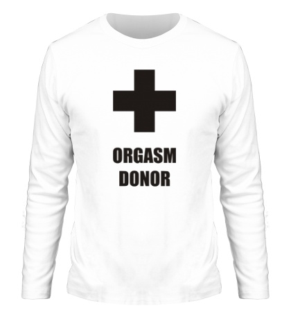 Мужской лонгслив «Orgasm Donor»