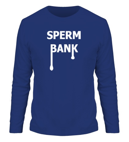Мужской лонгслив «Sperm Bank»