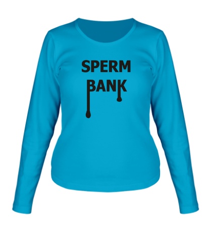 Женский лонгслив «Sperm Bank»
