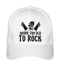 Бейсболка Never too old to Rock