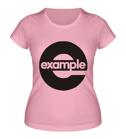 Женская футболка Example Round