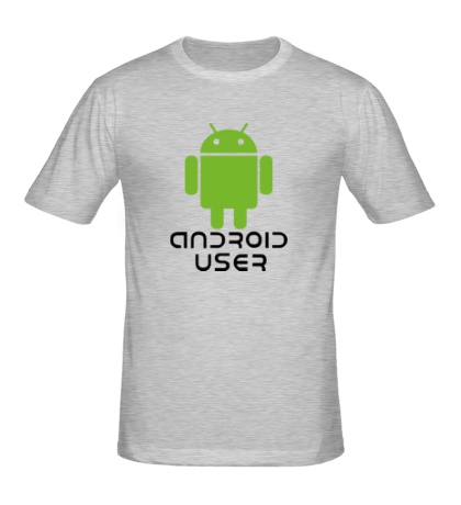 Мужская футболка «Android user»