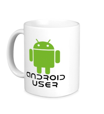 Керамическая кружка «Android user»