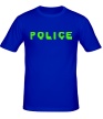 Мужская футболка «Police Glow» - Фото 1
