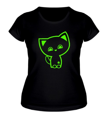 Женская футболка «Милый котик, свет»