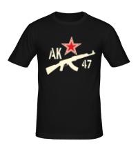 Мужская футболка АК-47 патриот, свет