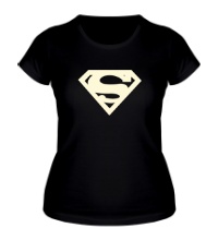 Женская футболка Супермен, свет