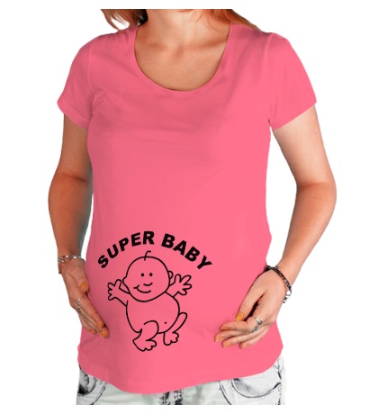 Футболка для беременной «Super baby»