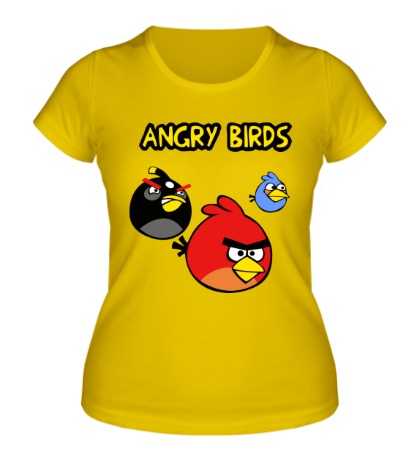 Женская футболка Angry Birds Wars