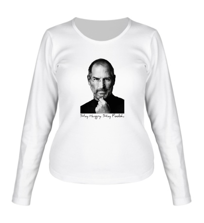 Женский лонгслив «Steve Jobs»