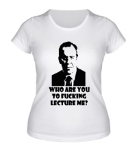 Женская футболка Lavrov: who are you?