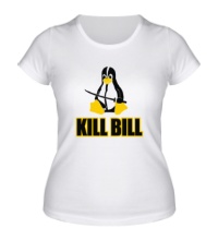 Женская футболка Linux kill Bill