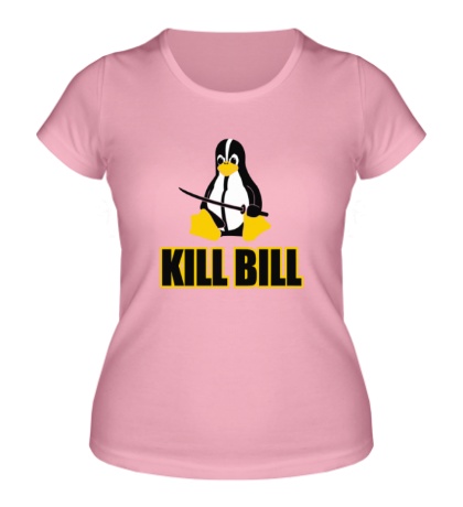 Женская футболка «Linux kill Bill»