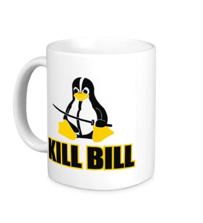 Керамическая кружка «Linux kill Bill»