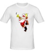 Мужская футболка «Весёлый Дед Мороз» - Фото 1