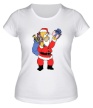Женская футболка «Санта Гомер» - Фото 1