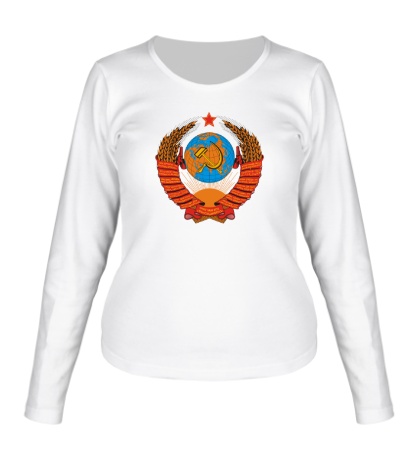 Женский лонгслив Звездный герб СССР