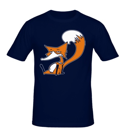 Мужская футболка Угрюмая лисичка