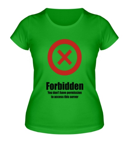 Женская футболка Forbidden