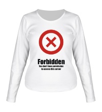 Женский лонгслив Forbidden