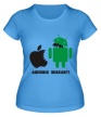 Женская футболка «Android победит» - Фото 1