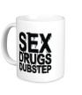 Керамическая кружка «Sex Drugs Dubstep» - Фото 1