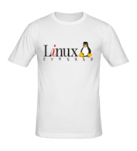 Мужская футболка Linux powered
