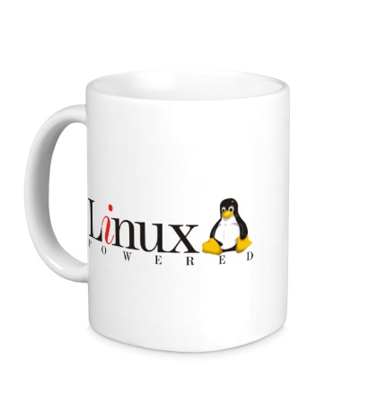 Керамическая кружка «Linux powered»