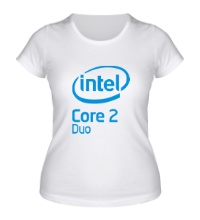 Женская футболка Intel pentium duo