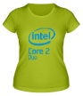 Женская футболка «Intel pentium duo» - Фото 1