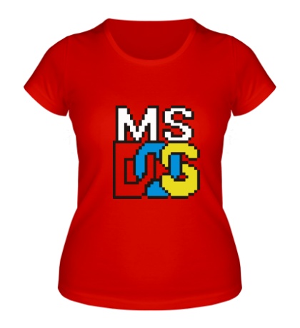 Женская футболка «MS DOS»