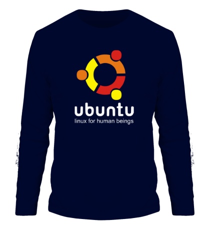 Мужской лонгслив Ubuntu for humans