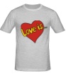Мужская футболка «Love is» - Фото 1