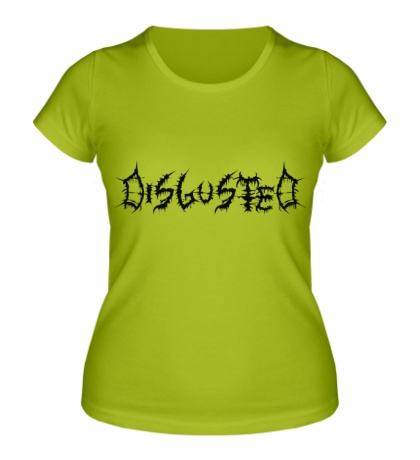 Женская футболка «Discusted»